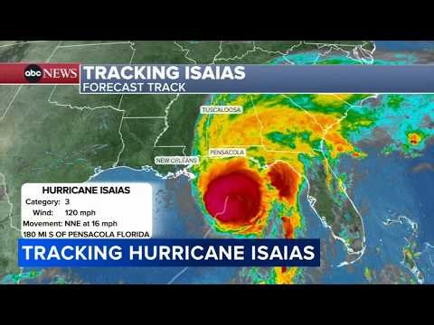 Isaias strengthens into a dangerous Category 3 hurricane on track toward the US Gulf Coast