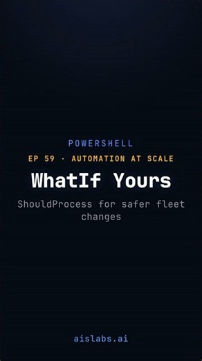 PowerShell ShouldProcess: Build WhatIf Into Scripts