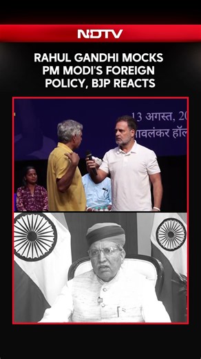 Rahul Gandhi Mocks PM Modi's Foreign Policy, BJP Reacts