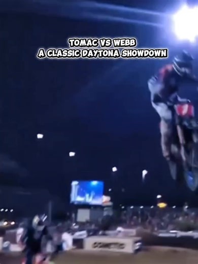 Eli Tomac vs Cooper Webb. A classic Daytona showdown! Get ready — their rivalry ignites again this weekend! 🔥🏁 • • • ​#Supercross #DaytonaSX #EliTomac #CooperWebb #EpicBattle | Motolife