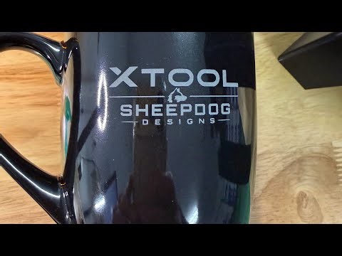 Laser Engraving a Black Ceramic Mug with the xTool F2 | Clean Contrast