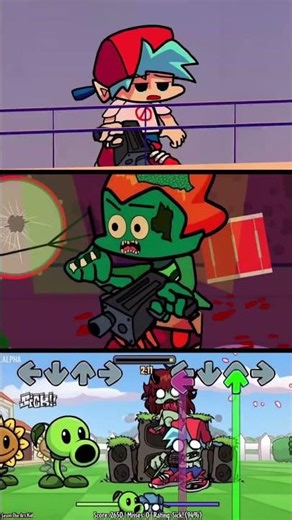 FNF BF & GF Zombie Plant Zombie Mod Mobile Gameplay #shorts