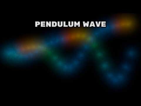 Satisfying pendulum wave - mesmerizing glockenspiel sound - relaxing music #pendulumwave