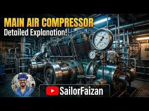 MAIN AIR COMPRESSOR Onboard Ship | Detailed Explanation!