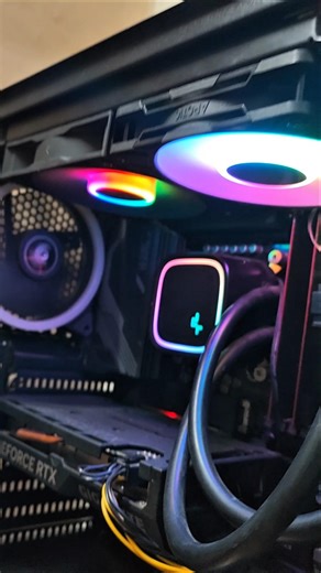 Fixing Loud PC Fan Noise | Liquid Cooler Fan Replacement and ARGB Setup #computer #computertechnic