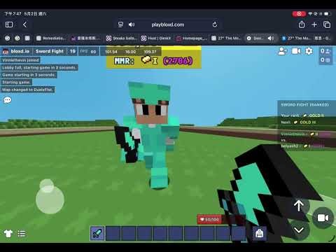 Playing sword fight (ranked)