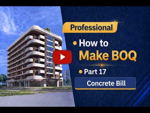 How to Prepare BOQ from Drawings | Concrete Work Part 17