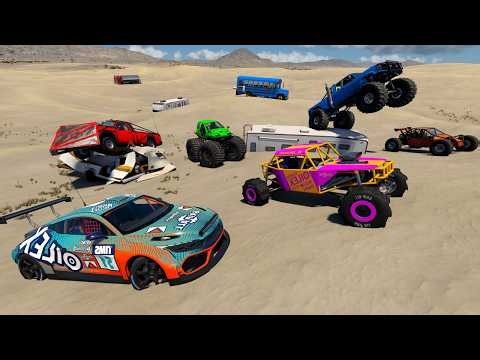 Racing Random Cars in Dangerous Desert