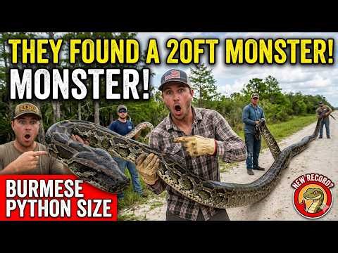 They Found a 20FT MONSTER! Burmese Python Size