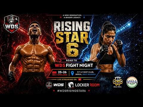 🟡🔴LIVE MMA | Warrior's Dream Series Rising Stars 6 | Road to Fight Night | India’s Next MMA Stars