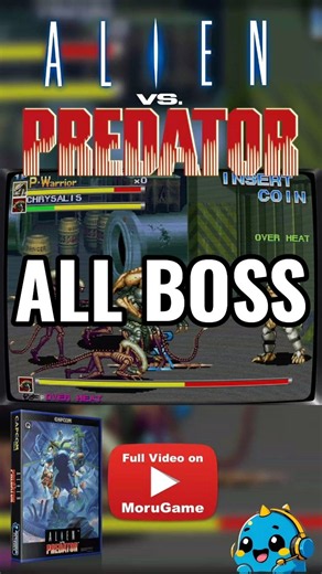 1994 ALIEN vs PREDATOR - All Bosses Arcade Version #retrogaming #beatemup