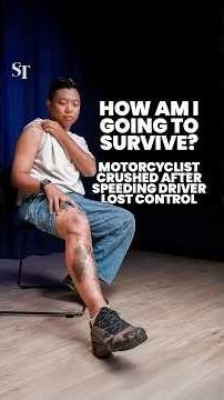 'How am I going to survive?': Motorcyclist crushed after speeding driver lost control