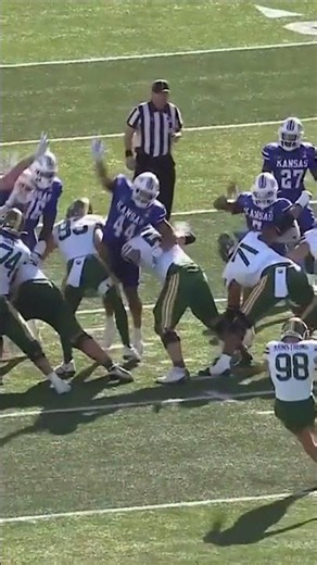 Kansas blocks field goal to secure upset win 😱 #shorts
