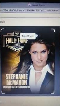 Stephanie McMahon Honoring tribute 2026 HOF ( Hall of Fame) inductee