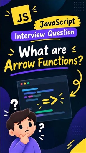 JavaScript Arrow Functions Explained in 30 Seconds ⚡ | JavaScript Interview Questions #Shorts
