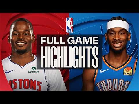 PISTONS at THUNDER | FULL GAME HIGHLIGHTS | March 30, 2026