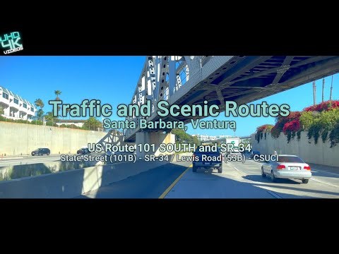 Santa Barbara, Ventura / U.S. Route 101 SOUTH SR-34(State Street (101B)-SR-34/Lewis Road(53B)-CSUCI