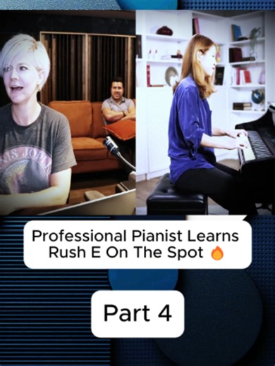 Rush E piano cover — professional pianist learns on the spot