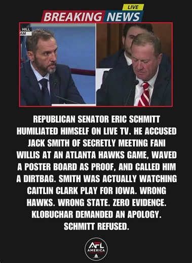 GOP Senator Confuses Atlanta Hawks With Iowa Hawkeyes While Accusing Jack Smith of Perjury