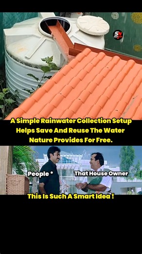 Smart Way To Save Water 😮‍💨 #rainwater #snapnewzz #watercollection #nature #savewatersavelife #reuse