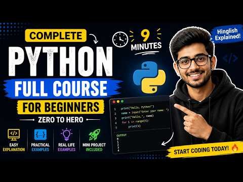 No Coding Experience? Learn Python in 9 Minutes! 🔥