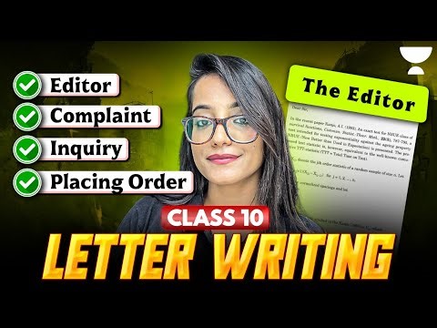 Class 10 Grammar Boards 2026 || How to Write a Letter || Juhi Ma'am