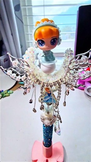 👑✨ Bibbidi-Bobbidi-BOO! 💙🩵 A little Cinderella magic with a fun twist! 🪄💕