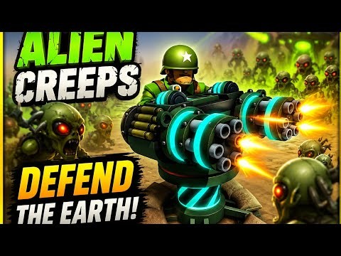 #Alien Creeps Gameplay 🔥 Crazy Tower Defense Battle!