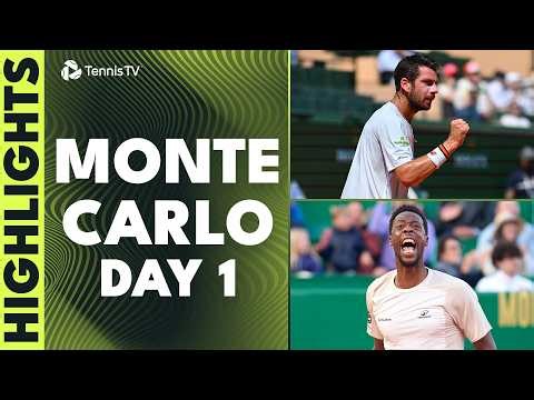 Monfils Begins Final Clay Season; Sinner/Bergs Doubles & More | Monte-Carlo 2026 Day 1 Highlights