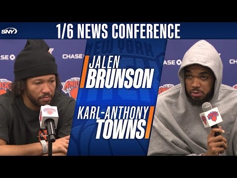 Jalen Brunson and Karl-Anthony Towns on struggles during Knicks' four-game losing streak