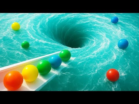 Marble Run Race ASMR 1000 Marbles Rain Gutter VS Mega Whirlpool ASMR Amakandu
