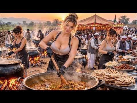 Afghanistan Village Wedding 🇦🇫 | Massive Kabuli Pulao Feast & Traditional Ceremony
