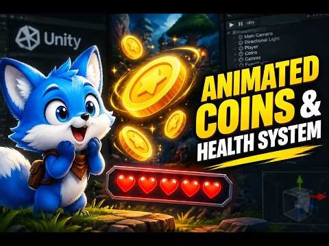 How to Make Animated Coins & Health in Unity 6 2D