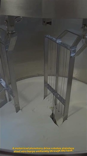 Motorized 800-Liter Cheese Vat Machine Slicing Coagulated Milk Curds #automation