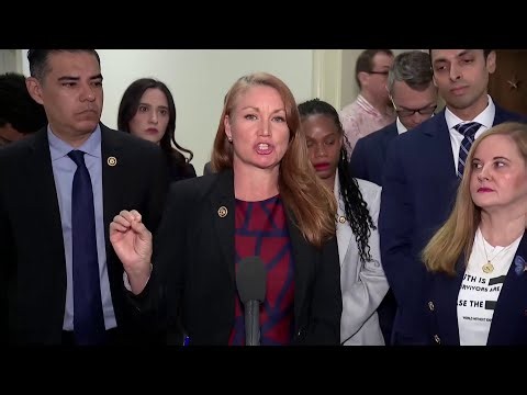 'End the cover-up,' lawmakers say outside Pam Bondi hearing on Epstein files investigation