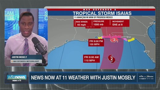 Hurricane watch issued for Florida coast as Isaias strengthens in Gulf