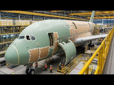 How Airbus Assembles A350 XWB Aircraft | Inside the French Final Assembly Line (Full Process)