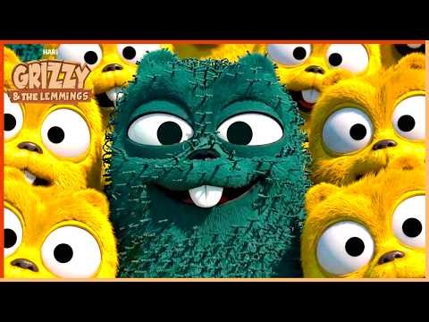 Hooks And Loops Bear | Grizzy & the Lemmings | 35' Compilation | 🐻🐹 Cartoon for Kids