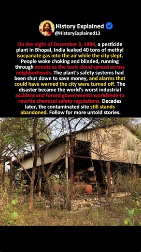 The Gas Leak That Changed Industrial Safety Forever