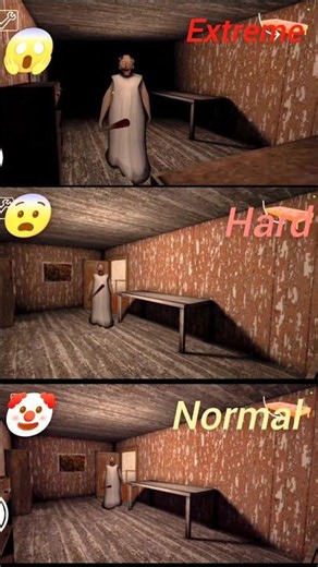 Granny modes Extreme Hard Normal #granny #gameplay #shorts #granny #granny1