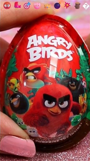 ASMR UNBOXING Angry Birds Chocolate Egg Review❤️#shorts #asmr #angrybirds #chocolate #trending #fyp