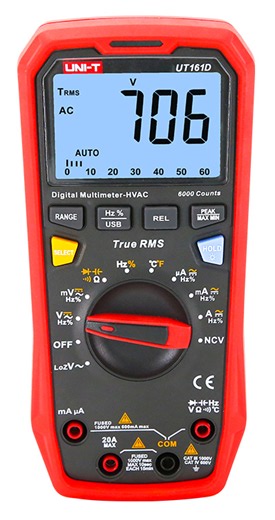 UNI-T ψηφιακό πολύμετρο UT161D, 1000V AC/DC, NCV, True RMS - COMPUTER.gr - Laptops, Desktops Pc, Κινητά τηλέφωνα, Περιφερειακά, Tablet, Software, Λογισμικά.