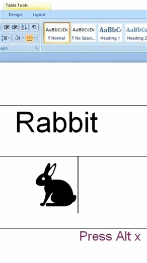 How to Insert Rabbit Symbol in MS Word | Rabbit Emoji & Symbol in Microsoft Word #mstechtricks#short