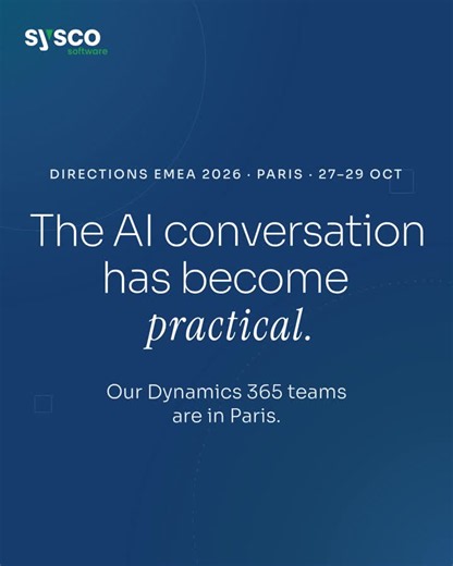 #directionsemea #businesscentral #dynamics365 #ai | Sysco Software | Microsoft Dynamics 365 ERP & CRM | Ireland & UK