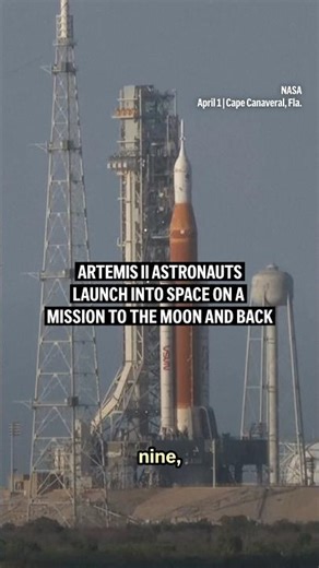 Artemis II astronauts launch into space on a mission to the moon and back