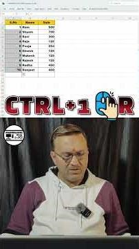 Excel CTRL+1 Trick | Serial Number Me #. & (#) Bracket Kaise Lagaye | Excel Formatting Hindi