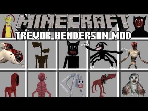 Minecraft TREVOR HENDERSON MOD / SCARY TREVOR HENDERSON CREATURES! (Minecraft Mods)