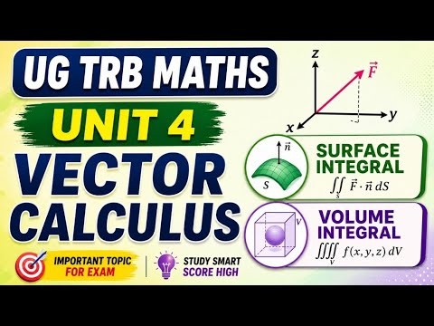 Ug trb maths unit 4 vector calculus #