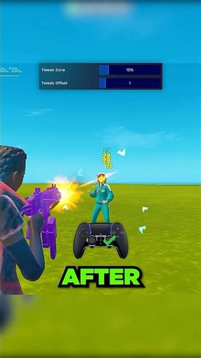 BEST Tweak Zone Aiming = Aimbot ✅🎯 *NEW* Controller SETTINGS! #fortnite #shorts #fortnitesettings
