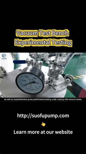 Vacuum Test Bench Experimental Testing #gearpump #fluid